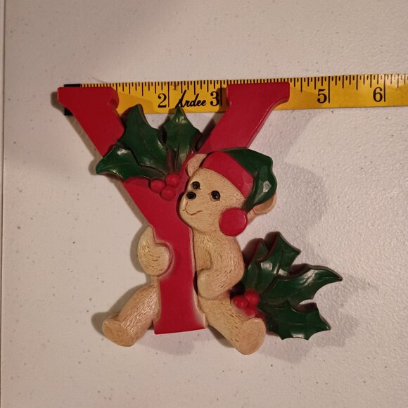 Christmas Homco JOY Wall Plaque Vintage Retired - Picture 7 of 10